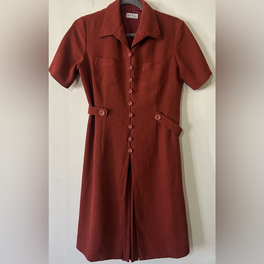 Reve Women's Terracotta Midi Dress